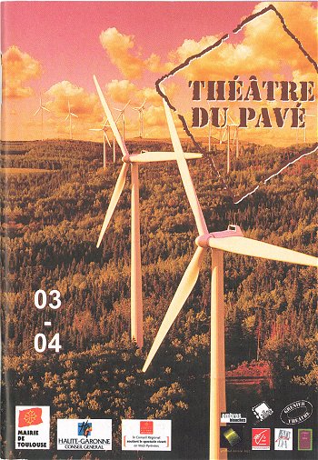 La couverture du programme du Théâtre du Pavé à Toulouse